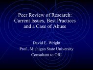 Peer Review: Current Issues and Best Practices