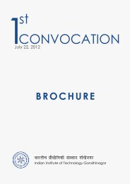 1st Convocation, Brochure - Indian Institute of Technology ...