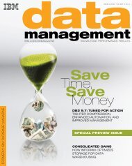 save Time, save Money - International Informix Users Group