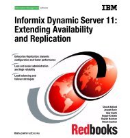Informix Dynamic Server 11: Extending Availability and Replication
