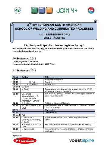 III 2nd School of Welding Preliminary Program.pdf - IIW