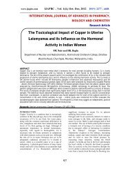 The Toxicological Impact of Copper in Uterine Leiomyomas ... - ijapbc