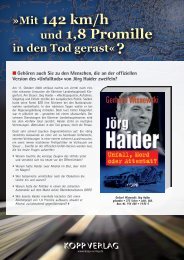 Unfalltods« von Jörg Haider zweifeln?