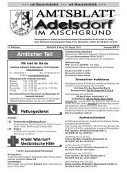 Amtlicher Teil - Die Gemeinde Adelsdorf