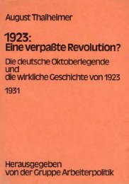 Eine verpaßte Revolution? - der Gruppe Arbeiterpolitik