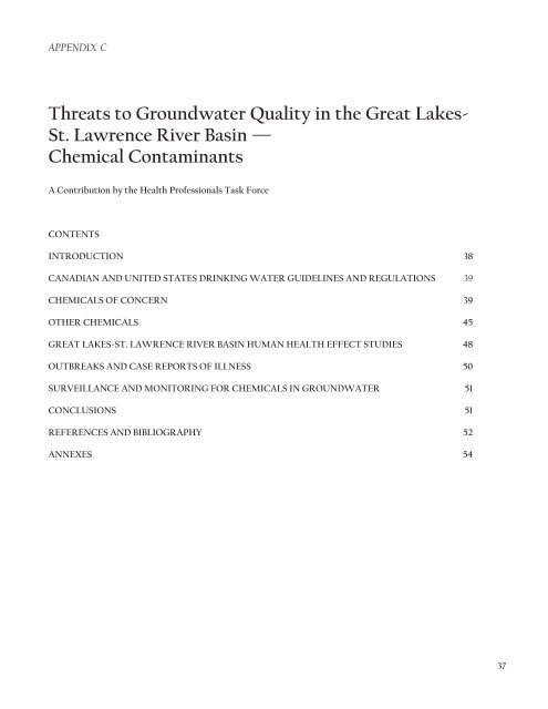 Groundwater in the Great Lakes Basin