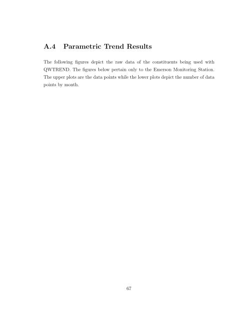 Statistical Analysis of Trends in the Red River Over a 45 Year Period