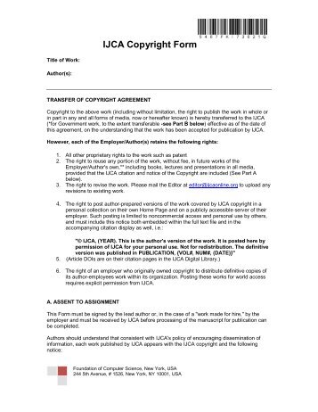 IJCA Copyright Form - International Journal of Computer ...