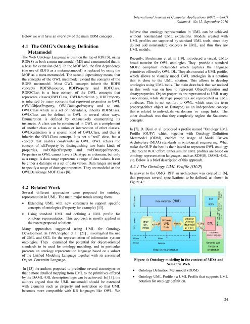 Ontology Modeling Profile, an Extension for the ... - ResearchGate