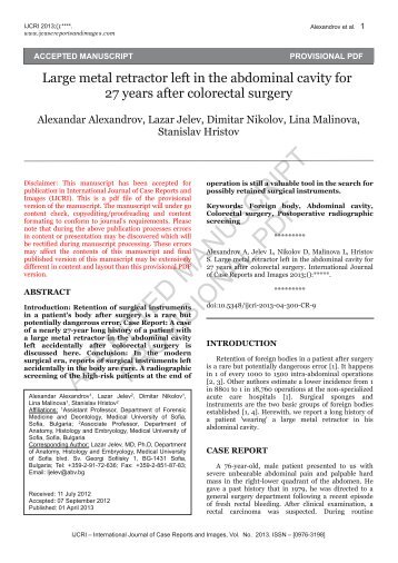 Provisional PDF - International Journal of Case Reports and Images ...