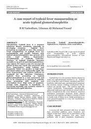 A case report of typhoid fever masquerading as - International ...