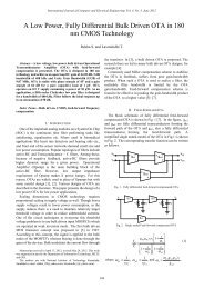 A Low Power, Fully Differential Bulk Driven OTA in 180 nm ... - ijcee