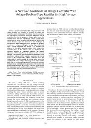 A New Soft Switched Full Bridge Converter With Voltage ... - ijcee