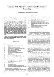 Modified ABC Algorithm for Generator Maintenance Scheduling - ijcee