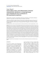 Case Report Acute kidney injury and inflammatory immune ...
