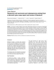 Case Report Squamous cell carcinoma and osteosarcoma arising ...