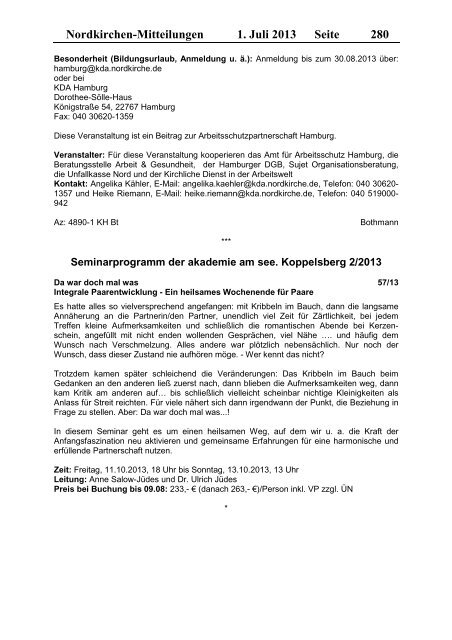 Nordkirchen-Mitteilung 07/13 - kirche-mv.de