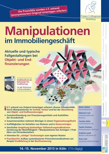 Manipulationen - Finanz Colloquium Heidelberg