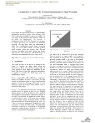 A Comparison of various Edge Detection Techniques used in ... - IJCSI