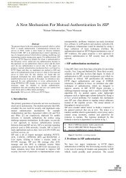 A New Mechanism For Mutual Authentication In SIP - IJCSI