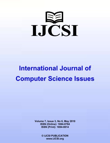 International Journal of Computer Science Issues - IJCSI