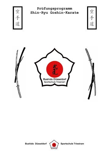 Prüfungsprogramm Shin-Ryu Goshin-Karate
