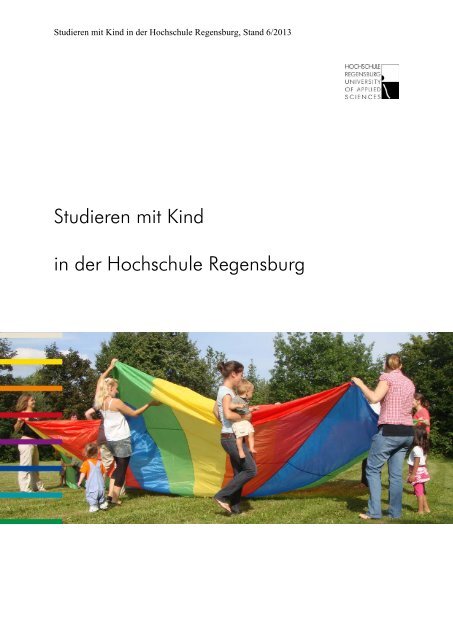 Studieren mit Kind in der Hochschule Regensburg
