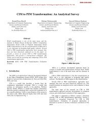 CIM to PIM Transformation - International Journal of Computer ...