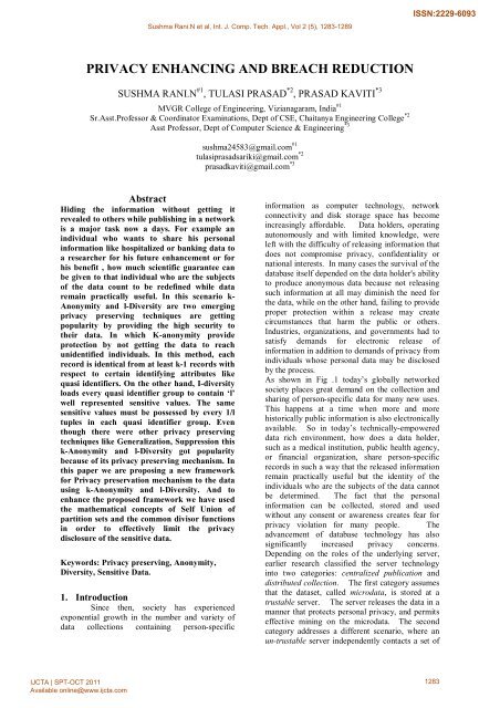 IJEST template - International Journal of Computer Technology and ...
