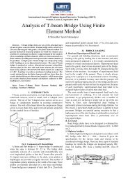 Analysis of T-beam Bridge Using Finite Element Method - ijeit