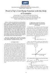 Proof of Sp's Unit Ramp Function with the Help of Examples - ijeit