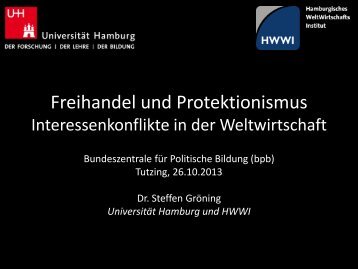 Freihandel und Protektionismus - Akademie für Politische Bildung ...