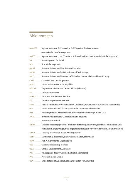 Fachkräftemigration aus der Sicht von Partnerländern - GIZ