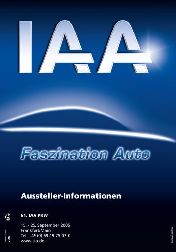 Informationen für Aussteller - IAA - Internationale Automobil ...