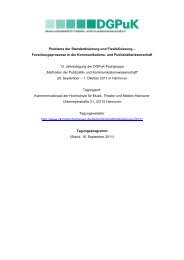 Download Programm - Institut fÃ¼r Journalistik und ...