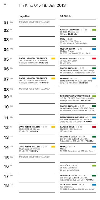 Kinoprogramm (PDF, 4,7 MB) - Deutsches Filminstitut
