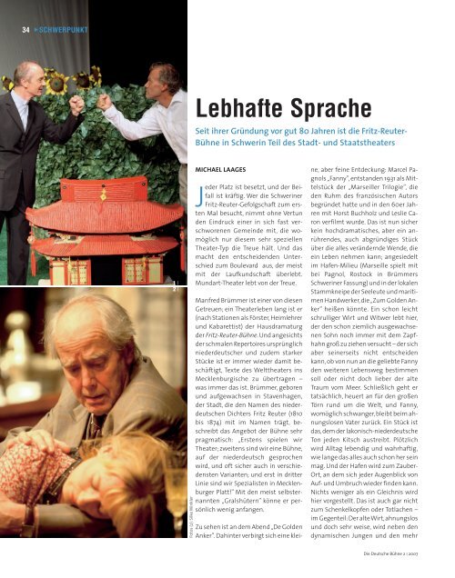 Lebhafte Sprache - Die Deutsche Bühne