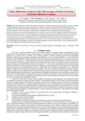 X-Ray Diffraction Analysis of the Microscopies of Some ... - ijmer