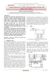 Control Scheme for a UPQC With Integration of Series-and ... - ijmer