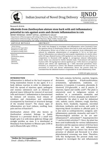 Alkaloids from Zanthoxylum alatum stem bark with anti inflammatory ...