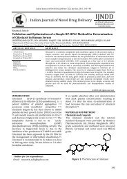 Validation and Optimization of a Simple RP-HPLC Method for ...
