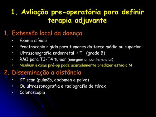 Neoplasia do Reto X Laparoscopia - IJP