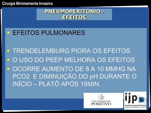 CIRURGIA MINIMAMENTE INVASIVA - IJP