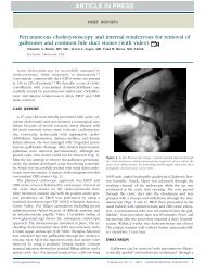 Percutaneous cholecystoscopy and internal rendezvous for ... - IJP