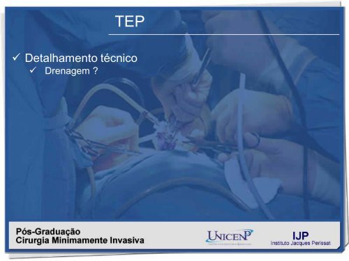 Hernioplastia inguinal TÃ©cnica TEP - IJP