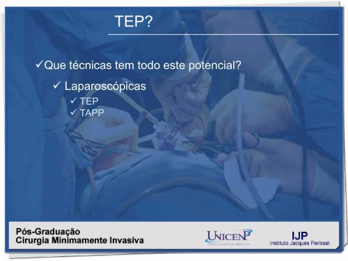 Hernioplastia inguinal TÃ©cnica TEP - IJP