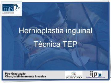 Hernioplastia inguinal TÃ©cnica TEP - IJP