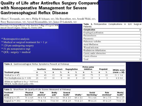 Resultados Fundoplicatura a Longo Prazo - IJP