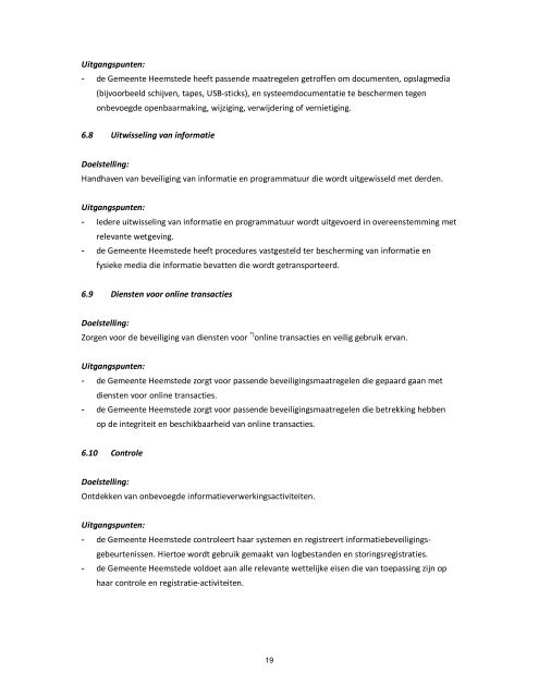 Informatiebeveiligingsbeleid Heemstede