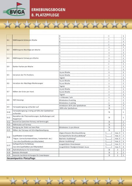 InformatIonsbroschüre der deutschen GolfanlaGenklassIfIzIerunG